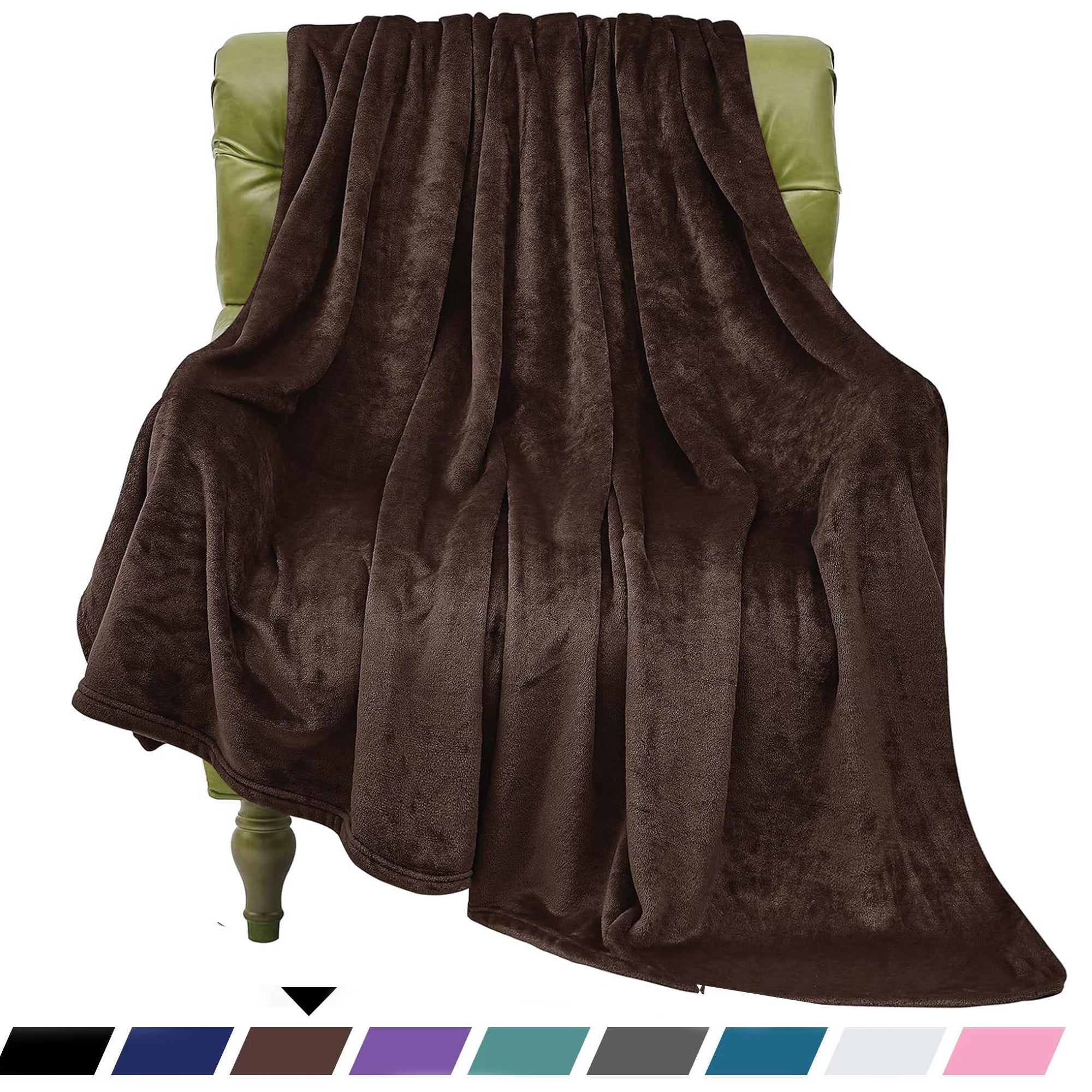 Evlmd Fleece Blanket, Fuzzy & Flannel Thorw Blanket, Throw  Black Blankets for Couch Beds, Lightweight Blanket for Travel Camping
