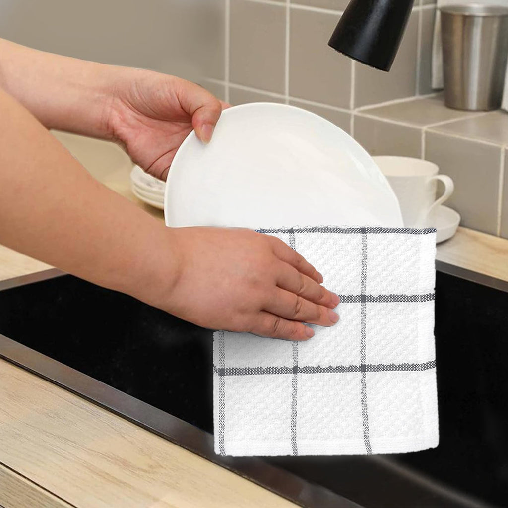 Evlmd Kitchen Towels, 15"x25", Dish Cloth, Spring Dish Towels for Kitchen, Terry Cloth Kitchen Towels, Kitchen Towels Set, Grey Kitchen Towels, Cute Kitchen Towels
