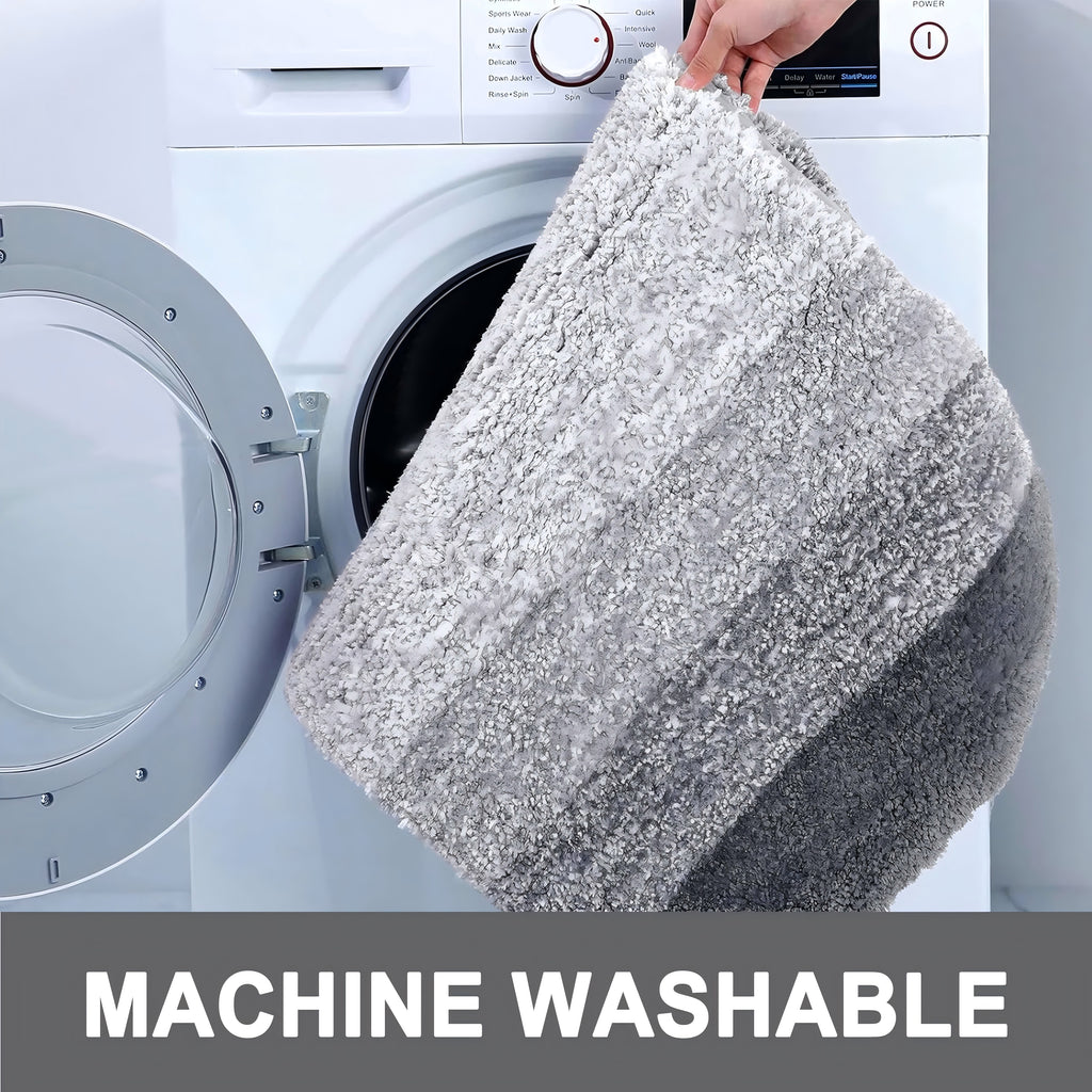 Wergifts Bathroom Rug, Large Bath Rug for Bathroom Floor Non-Slip, Super Elastic Soft Easier to Dry Bath Shower Mat Runner, Machine Washable Bath Mat