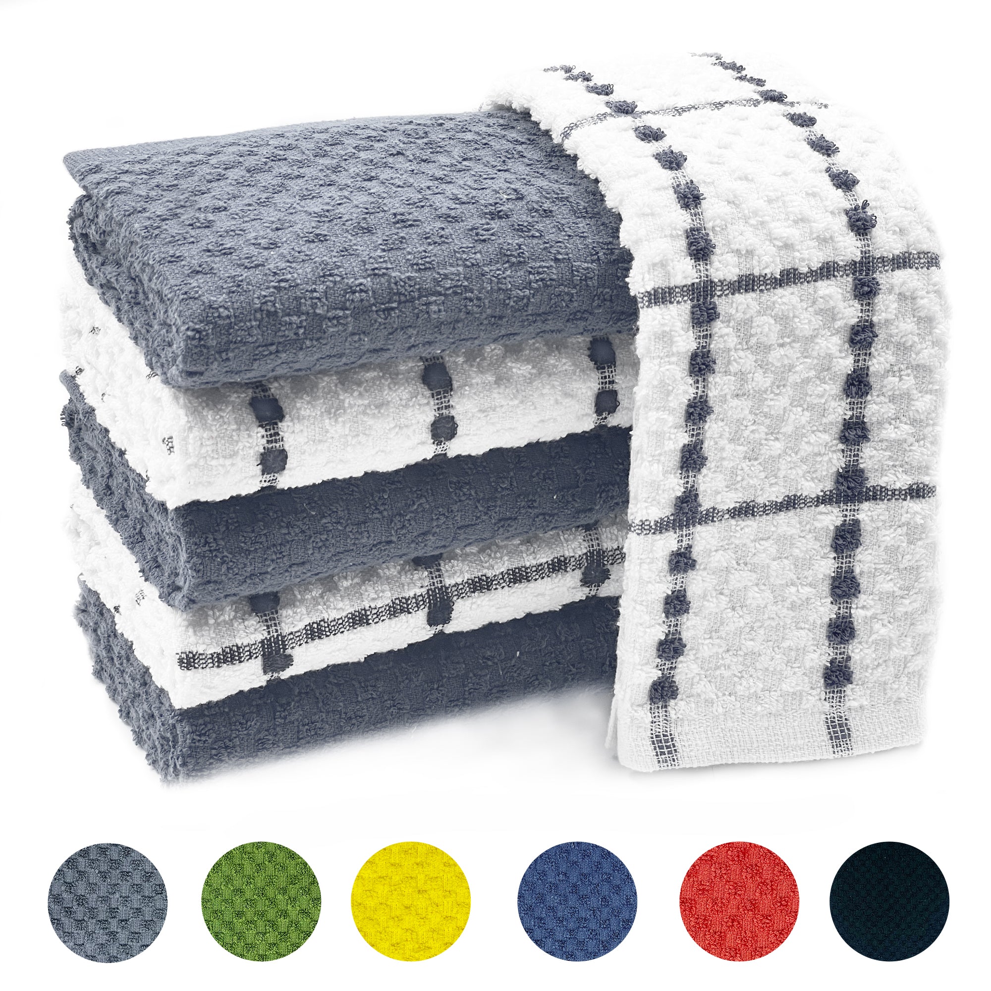 Evlmd Kitchen Towels, 15"x25", Dish Cloth, Spring Dish Towels for Kitchen, Terry Cloth Kitchen Towels, Kitchen Towels Set, Grey Kitchen Towels, Cute Kitchen Towels