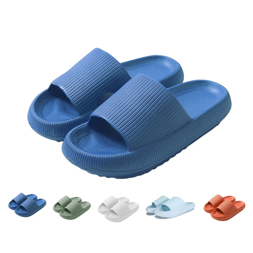 Evlmd Cloud Slide Sandal for Women and Men, Pillow Slippers Thicken Sole Slide, Shower Bathroom Slides Sandals, Slides Super Comfy Soft Foam Slip-Resistant Slides