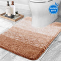Evlmd Bathroom Rug, Large Bath Rug for Bathroom Floor Non-Slip, Super Elastic Soft Easier to Dry Bath Shower Mat Runner, Machine Washable Bath Mat