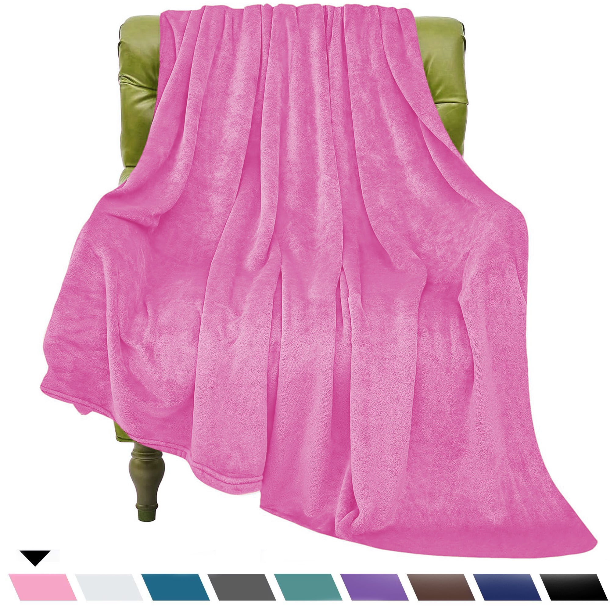 Evlmd Fleece Blanket, Fuzzy & Flannel Thorw Blanket, Throw  Black Blankets for Couch Beds, Lightweight Blanket for Travel Camping